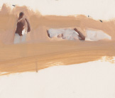 Goat herder painting by Esther Tyson