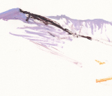 Cairngorms diptych 1  painting by Esther Tyson