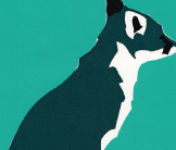 Fox screenprint by Esther Tyson