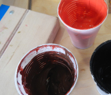 Esther Tyson's Mixed colours screenprint workshop