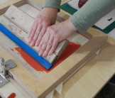 Esther Tyson's Printing screenprint workshop