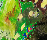 Lots of sheep School mural Keswick